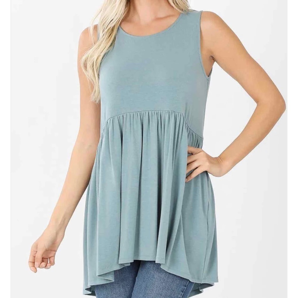 URBAN OUTFITTERS DROP WAIST TUNIC SAGE SIZE SMALL PETITE